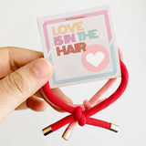 "Love is in the Hair" Hair Tie