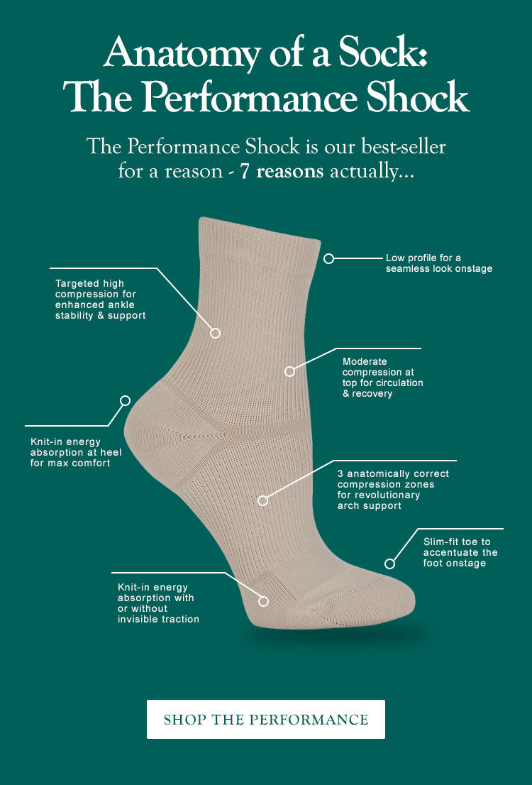 Apolla The Performance Shock With Traction Crew Compression Sock