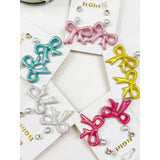 Fancy Glowy Bow Earring Set: MIX COLOR / ONE(12)