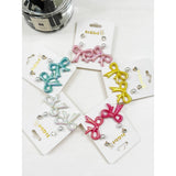 Fancy Glowy Bow Earring Set: MIX COLOR / ONE(12)
