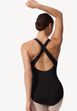 Wide Strap Halter Leotard