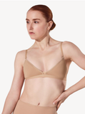 Deep Neck Clear Back Bra