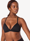 Deep Neck Clear Back Bra