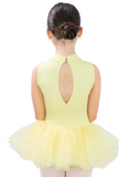 Mock NeckGlitter Tutu Dress