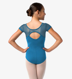 Cap Sleeve Mesh Back