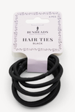 Hair Ties-BLCK : 6 Pack