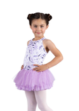 Ruffle Print Leotard Dress