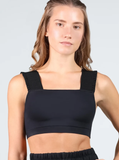 Varsity Ruffle Strap Crop Top