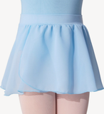 Pull On Skirt Mock Wrap Skirt
