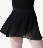 Pull On Skirt Mock Wrap Skirt