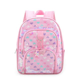 Confetti Hearts Large Backpack: Bubble Gum