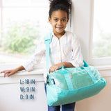 Blue Glitter Overnighter Duffel Bag
