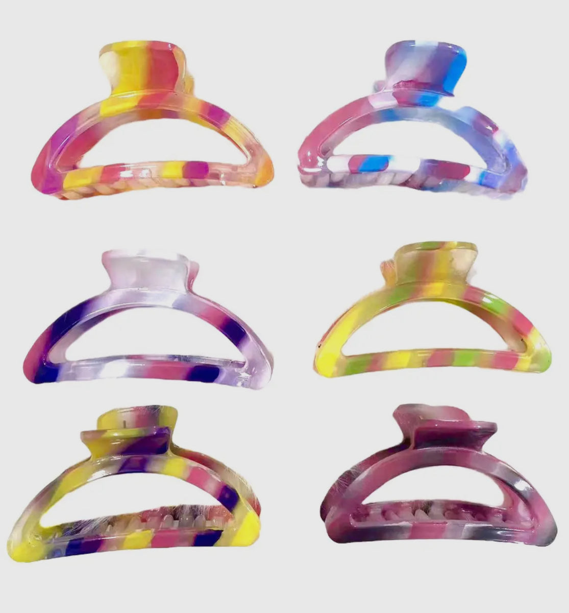 Summer Jelly Tie Dye Claw Clips – On Pointe Dancewear