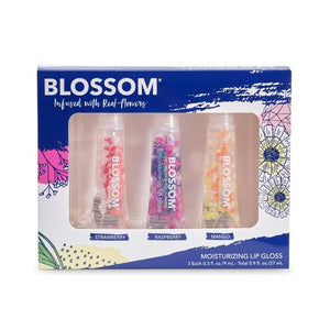 Blossom Moisturizing Lip Gloss 3 Piece Set